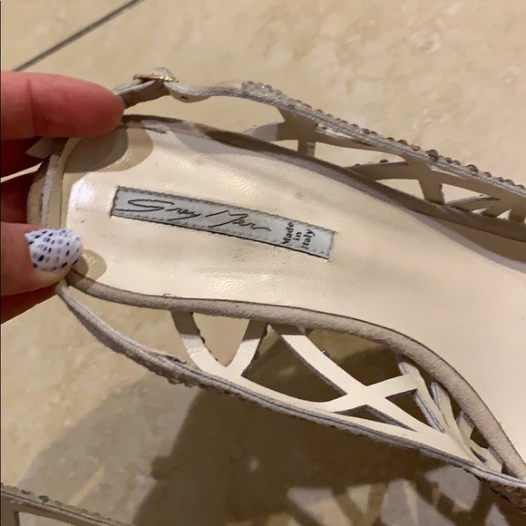 Grey Met Rhinestone Heels - Picture 4 of 8